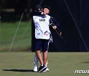 US여자오픈 우승 순간 캐디와 포옹하는 사소
