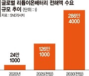 "배터리 전해액 10년후 12배 성장" 석화업계 미래 먹거리 진출 '러시'