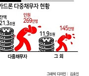 카드론 65% '빚 돌려막기' 다중채무자