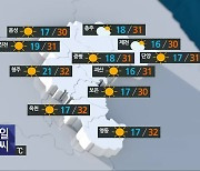 [날씨] 충북 내일 오전 초미세먼지 '한때 나쁨'..낮 최고 32도