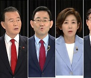 국민의힘 당원 투표율 36.1% '흥행 돌풍'..나경원 토론회 중 울먹