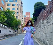 '한재석♥'박솔미, 평범함 거부한 딸 등원길 패션..애둘맘의 런웨이