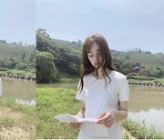 '유지태♥' 김효진, 흰티 하나로 '청순여신美'
