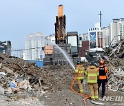[속보]광주 재개발 건물 붕괴 참사 유족 전원 부검 동의