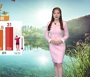[날씨] 주말 맑고 30도 안팎 더위..전북 동부 소나기