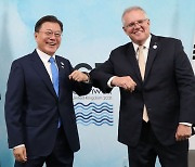 문대통령, 호주 총리와 정상회담.."저탄소 기술 협력 강화"