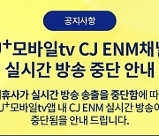 CJ ENM, LG유플러스 'U+모바일tv' 채널 송출 중단..KT '시즌' 이상무