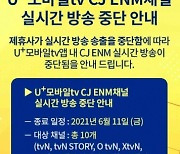 LGU+ '모바일tv' CJ ENM 콘텐츠 송출 중단.."사용료 인상안 과도"