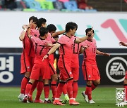 '이상민 선제골-김진야 퇴장' 한국, 가나에 1-0 리드 (전반 종료)