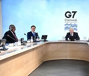 문대통령, G7 무대서 '한국판뉴딜' 소개..각국 "탄소중립 韓 모범"