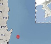 포항 남구 부근 해역서 규모 2.4 지진..피해 없어