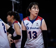 한국 여자배구, 세계 9위 세르비아 3-1 격파..8연패 탈출