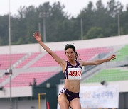 유정미, 전국종별육상선수권 여자 멀리뛰기 우승