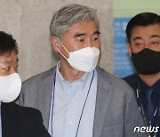 방한한 성 김 대북특별대표