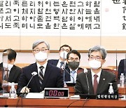 [오늘의 1면 사진] 최재형·박범계·김진욱 '법사위 집합'