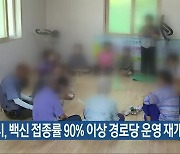 익산시, 백신 접종률 90% 이상 경로당 운영 재개