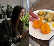 '김국진♥'강수지, 평생 마른 이유 알겠네..살구+삶은계란 점심식단 공개