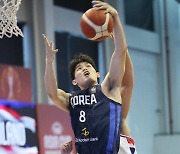 '하윤기 34점' 한국 남자농구, 태국에 67점 차 대승