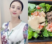 박은혜, 165cm·45kg에도 다이어트 고민? "아침은 샐러드" [전문]