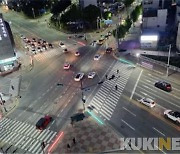 춘천시, 시민 보행안전 정책 추진..LED 바닥신호등 설치 등