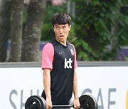 [ST포토] 김진야, 여유로운 훈련