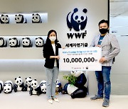 제주패스, 'CO2프리챌린지'로 모인 기부금 세계자연기금에 전달