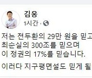 김웅 "아파트값 17% 상승?..전두환 29만원도 믿습니다"