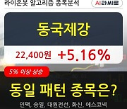 동국제강, 상승흐름 전일대비 +5.16%.. 외국인 기관 동시 순매수 중