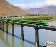 CHINA-TIBET-LHASA-NYINGCHI RAILWAY-FUXING BULLET TRAIN-DEBUT