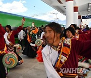 CHINA-TIBET-LHASA-NYINGCHI RAILWAY-FUXING BULLET TRAIN-DEBUT