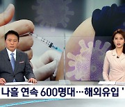 나흘 연속 600명대..해외유입 11개월 만에 '최다'