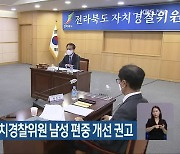 경찰청 인권위, 자치경찰위원 남성 편중 개선 권고