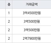 인천 구월동 구월 힐스테이트&롯데캐슬골드 46㎡ 3억4500만원.. 역대 최고가