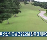 "공주 송산리고분군 29호분 왕릉급 재확인"