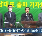 김경민 민생당 도당위원장, 당 대표 출마 선언