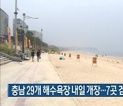 충남 29개 해수욕장 내일 개장..7곳 검역소 설치