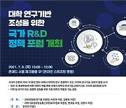 연구재단, 대학 연구기반 조성 위한 국가 R&D 정책 포럼 개최