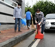 황선봉 예산군수, 예산역앞 시장 청소 및 청소업무 종사자와 간담회