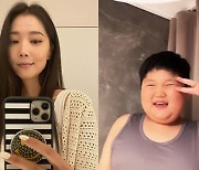 오윤아, 15살子 다이어트 성공 기념? 브이 그리며 자신감 미소