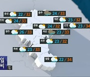 [날씨] 충북 내일도 무더위 이어져..'소나기' 최대 60mm