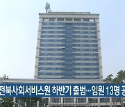 (재)전북사회서비스원 하반기 출범..임원 13명 공모