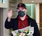 [포토] LG 보어 '한국식 하트 인사 배웠어요'