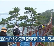 길이 303m 대왕암공원 출렁다리 개통..당분간 무료