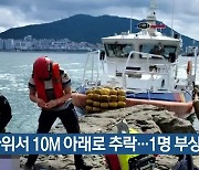 갯바위서 10M 아래로 추락..1명 부상