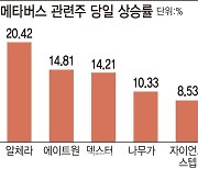 메타버스 시대 성큼..AR·VR 관련주 급등