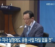 송 시장, "김경수 지사 실형에도 공동 사업 차질 없을 것"