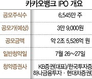 [특징주]카뱅 상장 기대에 벌써 들썩?..카카오·한국금융·예스24 강세