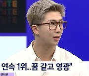 방탄소년단 RM "빌보드 8주 연속 1위 상상못해..실현돼 영광"