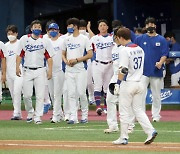 National team forced to 2-2 tie with LG Twins in tough tuneup game