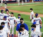 야구대표팀 'LG와 평가전서 2-2 무승부' [MK포토]